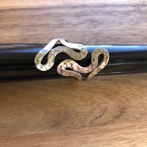 Funky Hammered Silver Ring